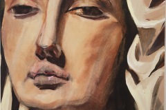 "Virgen de Belen" Seville, (Pedro Torrigiano 1525) 50x50 cm Oil on wood panel 2020