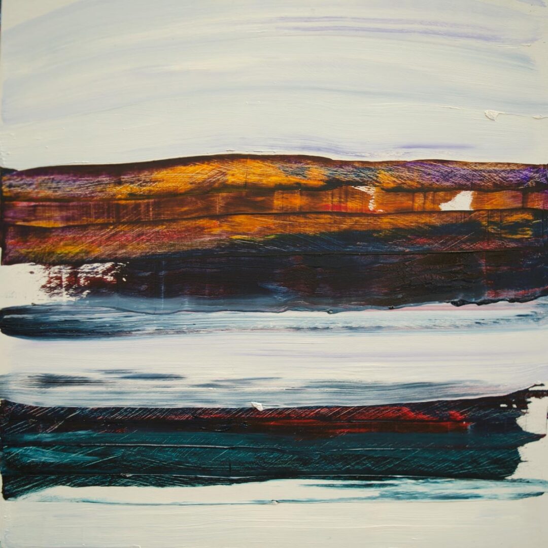 Deep rock and sky 1 50x50cms  SOLD