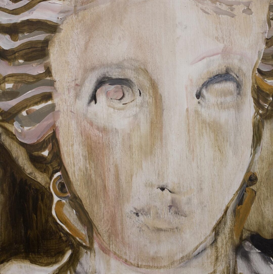 "Goddess Demeter" 30x30cms  Wood panel