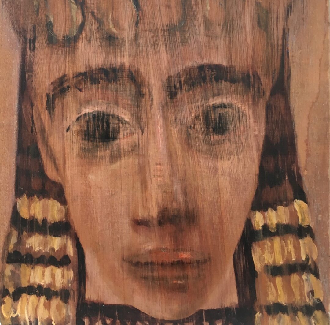 "Terracotta head, Rhodes" British Museum . Plywood. SOLD