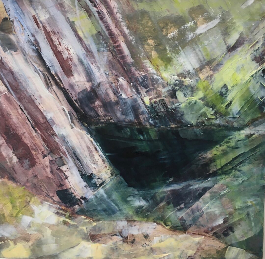 St Davids 1 oil on wood 50x50 cm